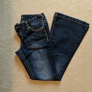 Maurices dark wash flare jeans